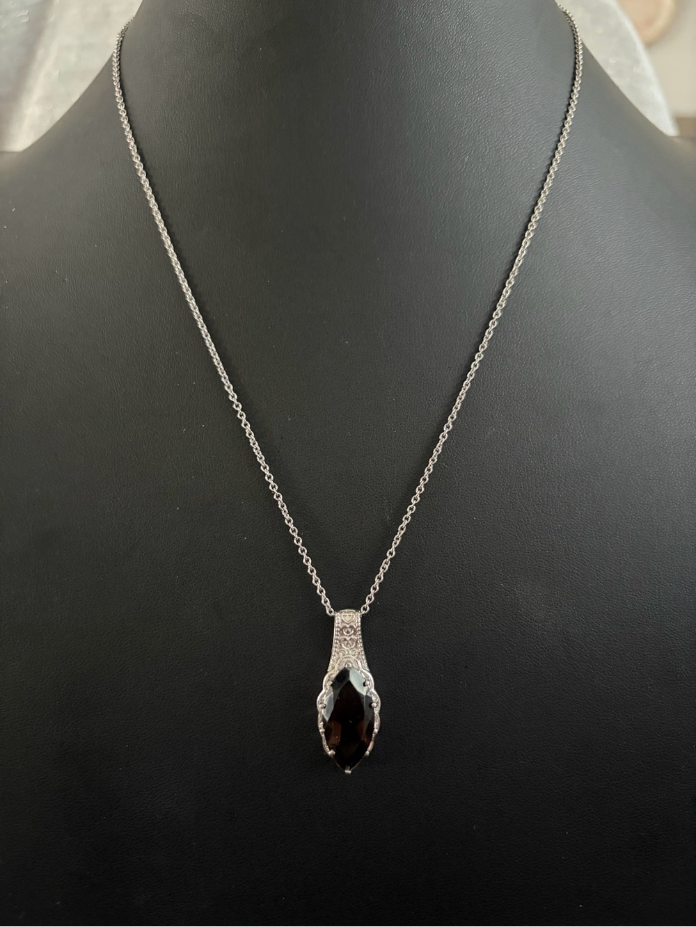 Brazilian Smoky Quartz Pendant Necklace